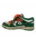 中古・古着 NIKE (ナイキ) NIKE DUNK LOW LTHR / OW グリーン サイズ:24：5000円