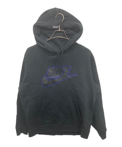 SUPREME（シュプリーム）Supreme (シュプリーム) NIKE (ナイキ) Leather Applique Hooded Sweats ブラック サイズ:Lの古着・服飾アイテム