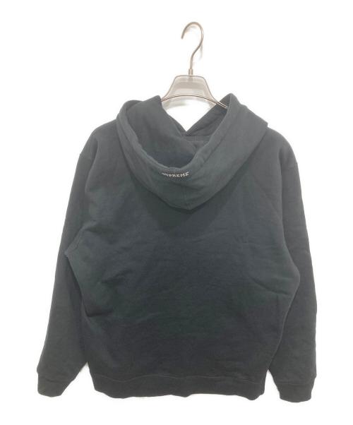 SUPREME（シュプリーム）Supreme (シュプリーム) NIKE (ナイキ) Leather Applique Hooded Sweats ブラック サイズ:Lの古着・服飾アイテム