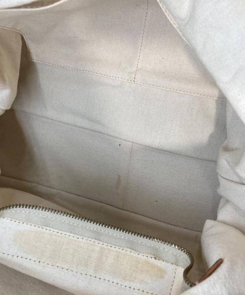 Felisi（フェリージ）Felisi (フェリージ) ナイロンブリーフケース ネイビー×ブラウンの古着・服飾アイテム