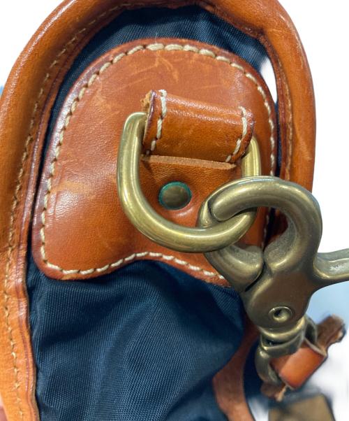 Felisi（フェリージ）Felisi (フェリージ) ナイロンブリーフケース ネイビー×ブラウンの古着・服飾アイテム