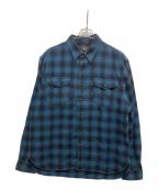 RRLダブルアールエル）の古着「オンブレチェックシャツ」｜ブルー