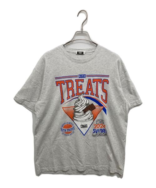 KITH（キス）KITH (キス) Treats Champion Vintage Tee/プリントTシャツ グレー サイズ:Lの古着・服飾アイテム