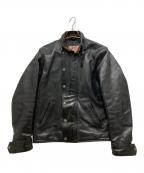 ADDICT CLOTHESアディクト クローズ）の古着「ULSTER JACKET/レザージャケット」｜ブラック