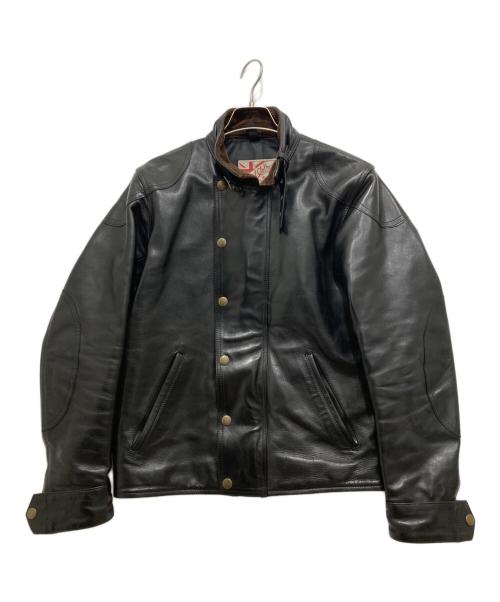 ADDICT CLOTHES（アディクト クローズ）ADDICT CLOTHES (アディクト クローズ) ULSTER JACKET/レザージャケット ブラック サイズ:SIZE38の古着・服飾アイテム
