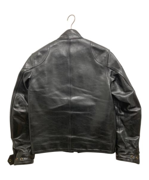 ADDICT CLOTHES（アディクト クローズ）ADDICT CLOTHES (アディクト クローズ) ULSTER JACKET/レザージャケット ブラック サイズ:SIZE38の古着・服飾アイテム