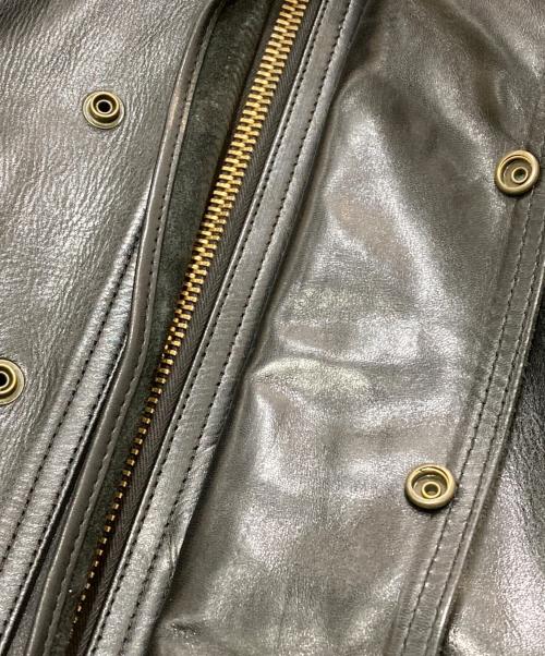 ADDICT CLOTHES（アディクト クローズ）ADDICT CLOTHES (アディクト クローズ) ULSTER JACKET/レザージャケット ブラック サイズ:SIZE38の古着・服飾アイテム