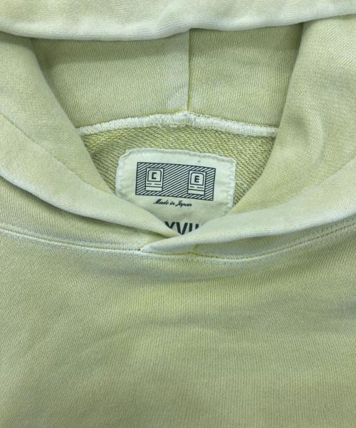 C.E（シーイー）C.E (シーイー) OVERDAYE ZIGGURAT PATCH HEAVY HOODY イエロー サイズ:Mの古着・服飾アイテム