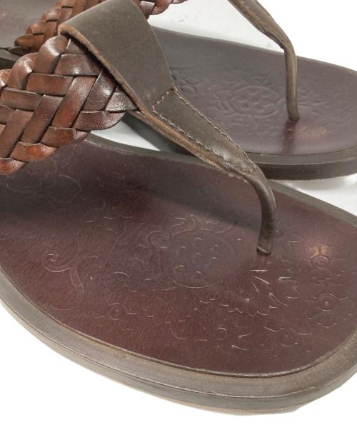GUCCI PLUS（グッチ プラス）GUCCI PLUS (グッチ プラス) レザーサンダル ブラウン サイズ:42Eの古着・服飾アイテム