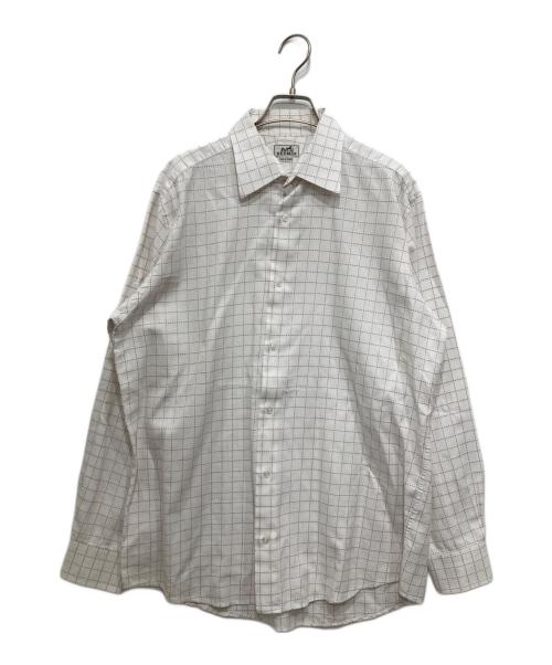 HERMES（エルメス）HERMES (エルメス) セリエボタンシャツ ホワイト サイズ:16/41の古着・服飾アイテム