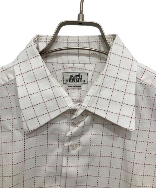 HERMES（エルメス）HERMES (エルメス) セリエボタンシャツ ホワイト サイズ:16/41の古着・服飾アイテム