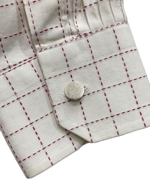 HERMES（エルメス）HERMES (エルメス) セリエボタンシャツ ホワイト サイズ:16/41の古着・服飾アイテム