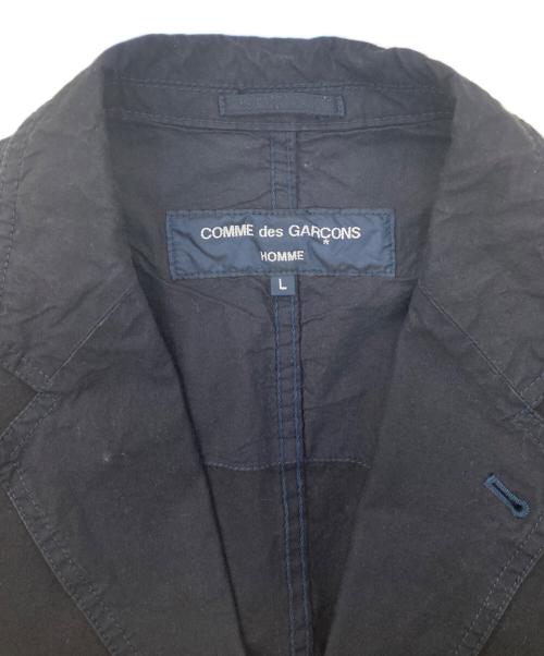 COMME des GARCONS HOMME（コムデギャルソン オム）COMME des GARCONS HOMME (コムデギャルソン オム) コットン3Bジャケット ネイビー サイズ:Lの古着・服飾アイテム