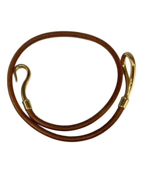 HERMES（エルメス）HERMES (エルメス) ジャンボ/2連ブレスレット ベージュの古着・服飾アイテム