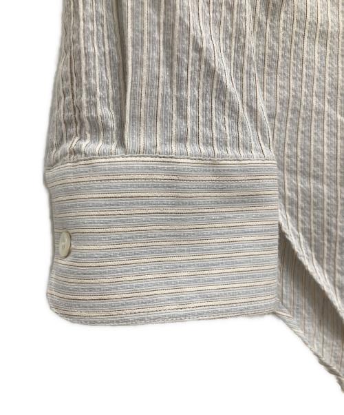 GIORGIO ARMANI（ジョルジオアルマーニ）GIORGIO ARMANI (ジョルジオアルマーニ) 長袖ストライプシャツ スカイブルー サイズ:15　1/2　39の古着・服飾アイテム