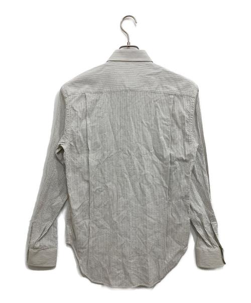 GIORGIO ARMANI（ジョルジオアルマーニ）GIORGIO ARMANI (ジョルジオアルマーニ) 長袖ストライプシャツ スカイブルー サイズ:15　1/2　39の古着・服飾アイテム