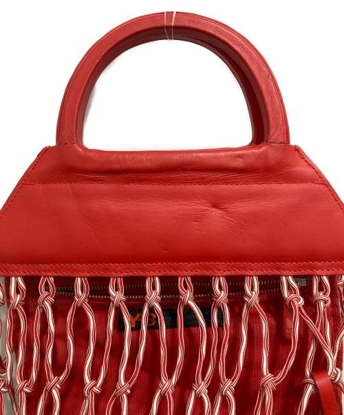 Y-3（ワイスリー）Y-3 (ワイスリー) ネットハンドバッグ レッドの古着・服飾アイテム