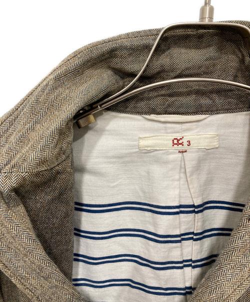 45R（フォーティファイブ・アール）45R (フォーティファイブ・アール) ヘリンボーン3Bジャケット ベージュ サイズ:3の古着・服飾アイテム