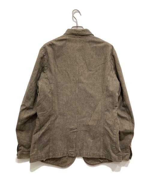 45R（フォーティファイブ・アール）45R (フォーティファイブ・アール) ヘリンボーン3Bジャケット ベージュ サイズ:3の古着・服飾アイテム