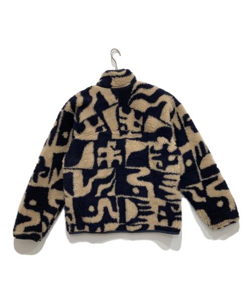 Patagonia（パタゴニア）Patagonia (パタゴニア) ナチュラル・ブレンド・レトロ・カーディガン ネイビー×ベージュ サイズ:Mの古着・服飾アイテム