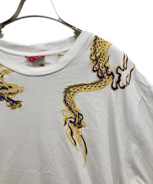 SUPREME（シュプリーム）SUPREME (シュプリーム) DRAGON WRAP S/S TOP ホワイト サイズ:XLの古着・服飾アイテム