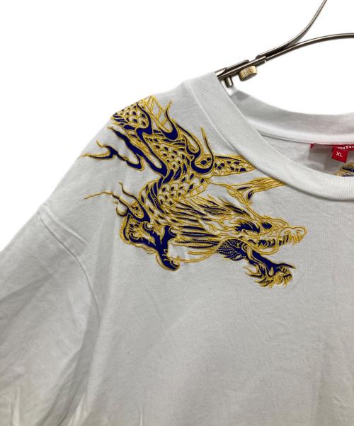 SUPREME（シュプリーム）SUPREME (シュプリーム) DRAGON WRAP S/S TOP ホワイト サイズ:XLの古着・服飾アイテム
