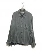 MATSUFUJIマツフジ）の古着「Dobby Weave Utility Shirt」｜グリーン