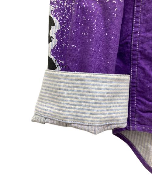 ALEXANDER WANG（アレキサンダー・ワン）ALEXANDER WANG (アレキサンダー・ワン) オーバーサイズストライプシャツ スカイブルー サイズ:Mの古着・服飾アイテム