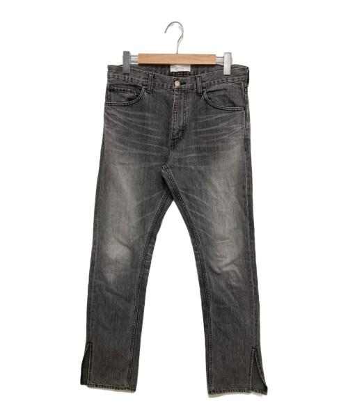 FACETASM（ファセッタズム）FACETASM (ファセッタズム) スリットデニムパンツ ブラック サイズ:FREEの古着・服飾アイテム