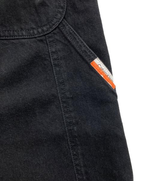 Calvin Klein（カルバンクライン）Calvin Klein (カルバンクライン) ペインターブラックデニムパンツ ブラック サイズ:W28の古着・服飾アイテム