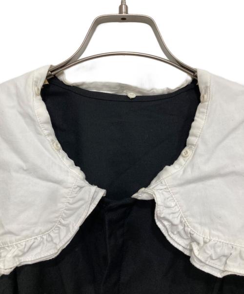 la belle etude（ラベルエチュード）la belle etude (ラベルエチュード) ビッグ衿クラシカルワンピース ブラックの古着・服飾アイテム