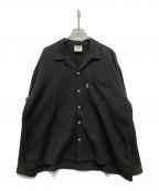 TIGHTBOOTH PRODUCTIONタイトブースプロダクション）の古着「オープンカラーシャツ」｜ブラック