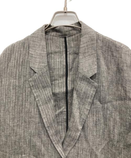 Spick and Span（スピック＆スパン）Spick and Span (スピック＆スパン) リネンエアリージャケット グレー サイズ:40の古着・服飾アイテム