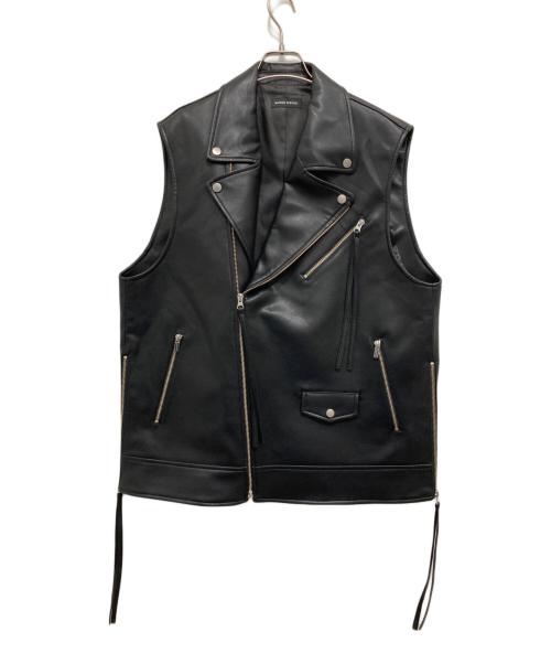 MAISON SPECIAL（メゾンスペシャル）MAISON SPECIAL (メゾンスペシャル) Vegan Leather Riders Gilet ブラック サイズ:Fの古着・服飾アイテム