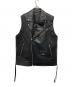 MAISON SPECIAL（メゾンスペシャル）の古着「Vegan Leather Riders Gilet」｜ブラック