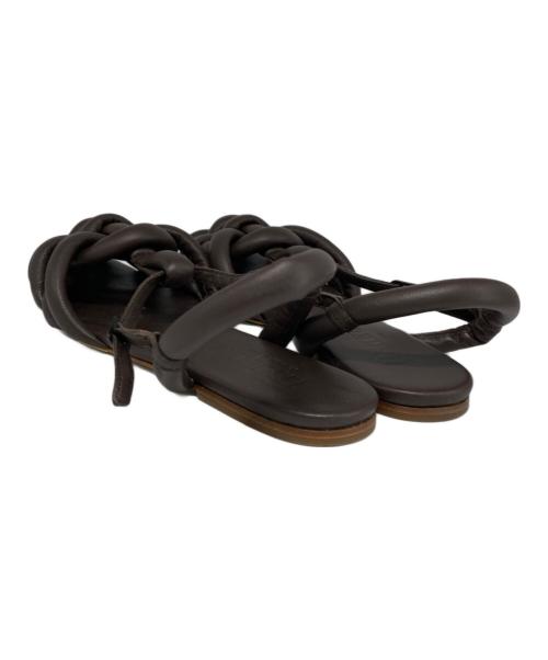 HEREU（ヘリュー）HEREU (ヘリュー) CABERSA SANDALS ブラウン サイズ:39の古着・服飾アイテム