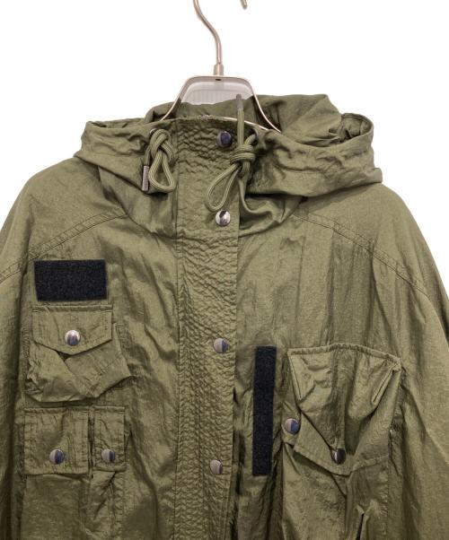 DIESEL（ディーゼル）DIESEL (ディーゼル) マルチポケットナイロンモッズコート グリーン サイズ:XXSの古着・服飾アイテム