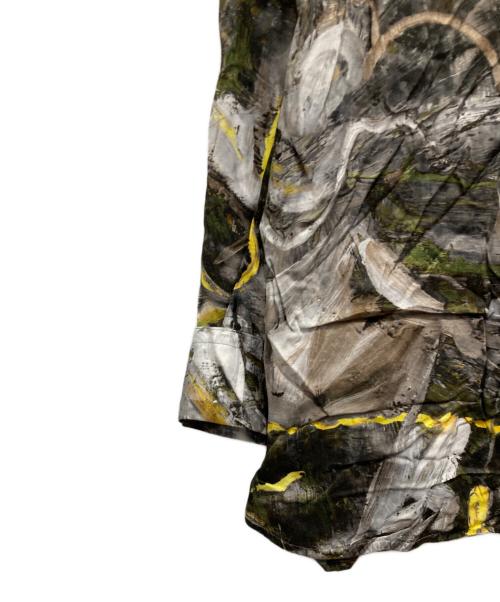 DIESEL（ディーゼル）DIESEL (ディーゼル) 総柄シャツ グレー サイズ:36の古着・服飾アイテム