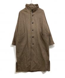 BASISBROEK（バージスブルック）の古着「GREAT COAT/ロングコート」｜ベージュ