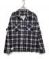 Schott（ショット）の古着「LS OMBRE FLANNEL SHIRT/プリントチェックネルシャツ」｜ブラック