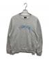 stussy（ステューシー）の古着「SMOOTH STOCK APPLIQUE CREW/刺繍ロゴスウェット」｜グレー