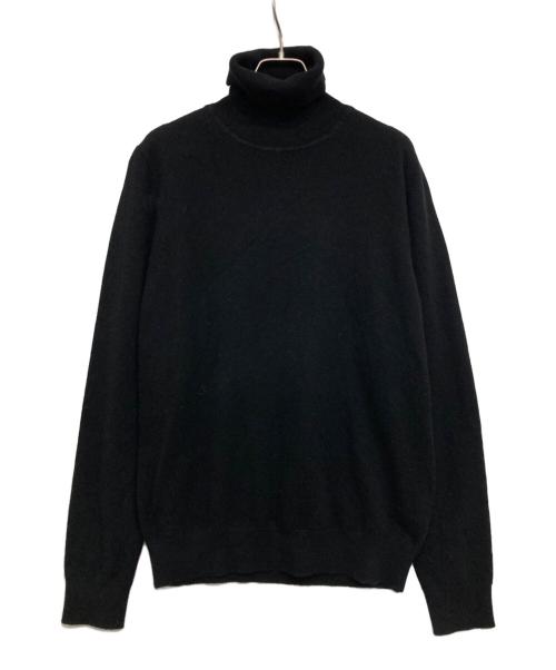 Hilton（ヒルトン）Hilton (ヒルトン) カシミヤ混タートルネックニット ブラック サイズ:L 未使用品の古着・服飾アイテム