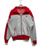 adidasアディダス）の古着「70’sバイカラートラックジャケット」｜レッド×グレー
