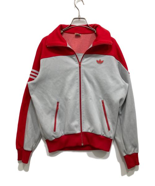 adidas（アディダス）adidas (アディダス) 70’sバイカラートラックジャケット レッド×グレー サイズ:3の古着・服飾アイテム