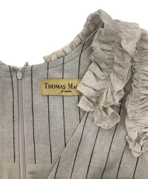 THOMAS MAGPIE（トーマス マグパイ）THOMAS MAGPIE (トーマス マグパイ) herringbone strip dress アイボリー サイズ:38の古着・服飾アイテム