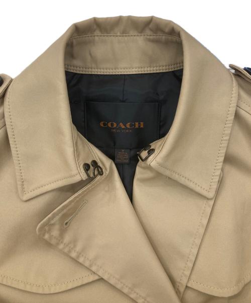 COACH（コーチ）COACH (コーチ) ショートトレンチコート ベージュ サイズ:Mの古着・服飾アイテム