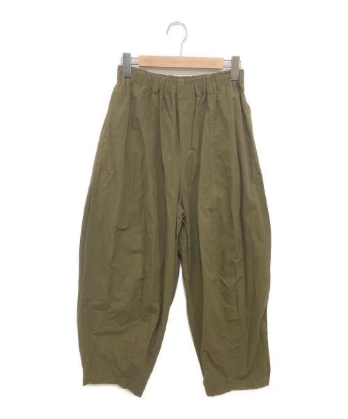 Curensology（カレンソロジー）Curensology (カレンソロジー) コットンリネンドロストパンツ カーキ サイズ:FREEの古着・服飾アイテム