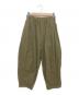 Curensology（カレンソロジー）の古着「コットンリネンドロストパンツ」｜カーキ