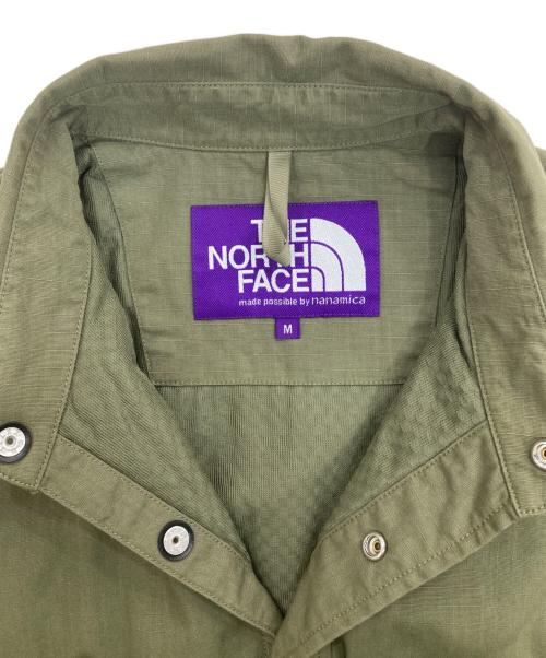THE NORTHFACE PURPLELABEL（ザ・ノースフェイス パープルレーベル）THE NORTHFACE PURPLELABEL (ザ・ノースフェイス パープルレーベル) RipStop Shirt Jacket カーキ サイズ:Mの古着・服飾アイテム