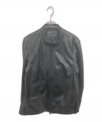 1PIU1UGUALE3 RELAXウノピゥウノウグァーレトレ リラックス）の古着「ラムレザージャケット」｜ブラック